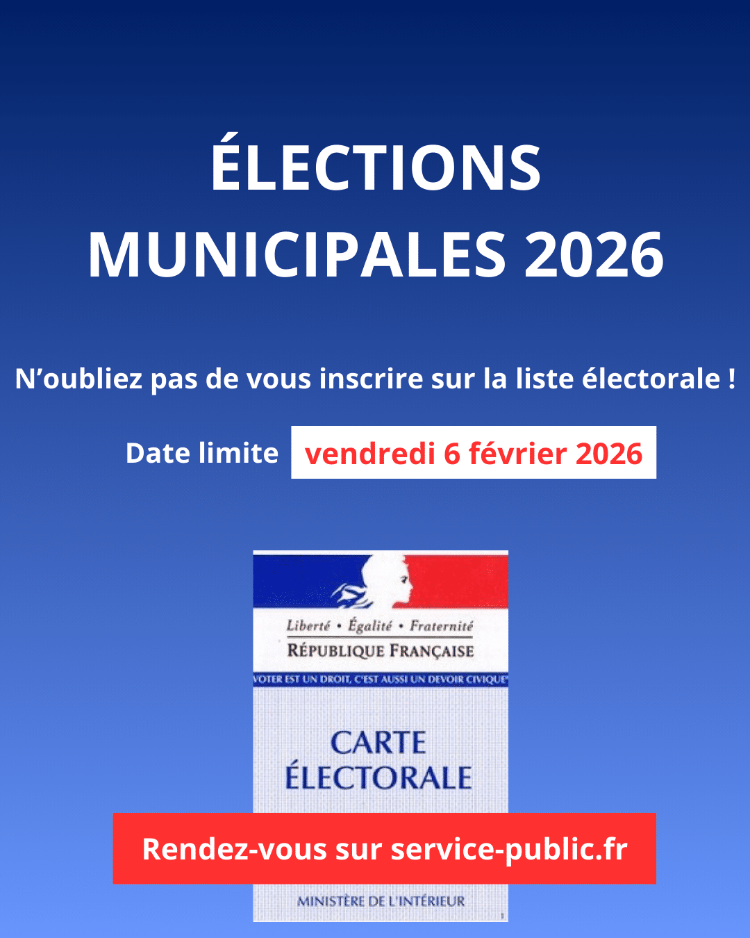 Inscription sur la liste électorale
